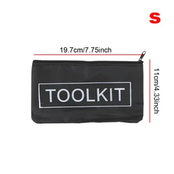 Durable Waterproof Canvas Tool Organizer with High - Quality Zipper (S Black)