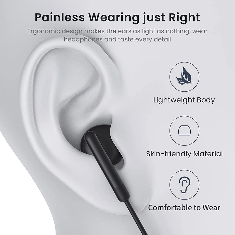 Type-C Wired Headphones  For Samsung Galaxy S24 S23 S22 3.5MM in-Ear Headphone A53 A52 Note 20 USB-C Earphone  HiFi Bass Stereo 3