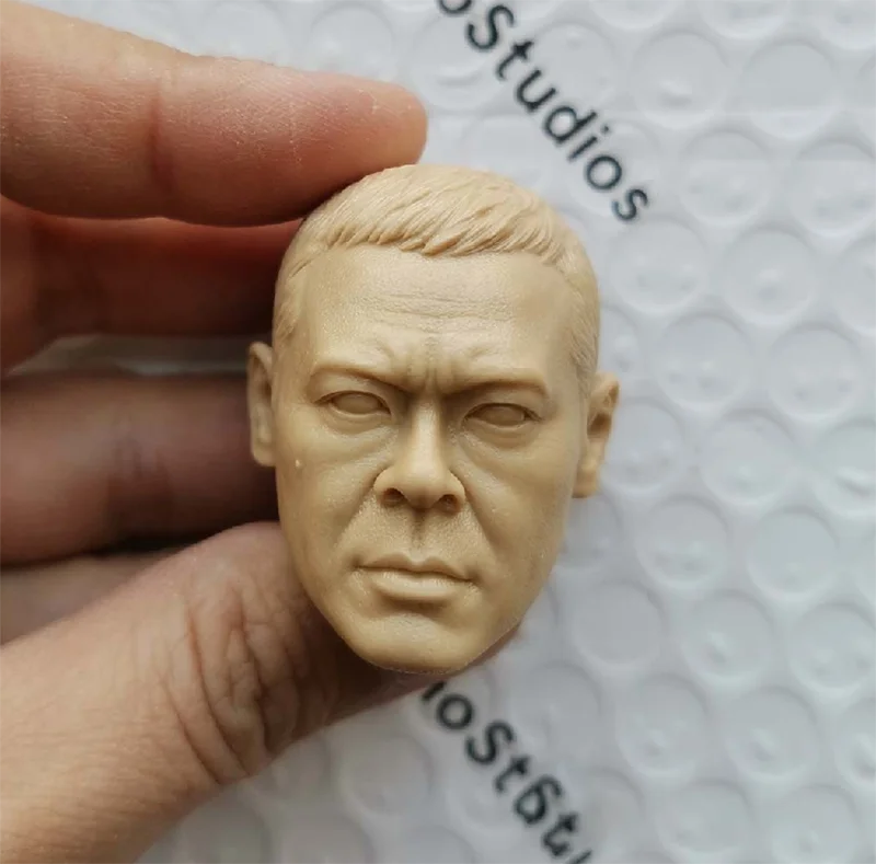 

1/6 Scale Hongkong Policeman Sean Andy Unpainted Head Model for 12''Figures DIY Accessories