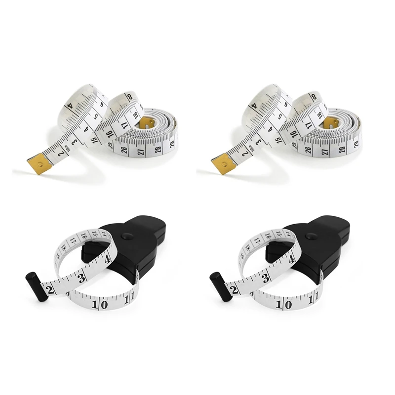 

NEW-4Pcs Body Measuring Tape 60 Inch Tape Measure Tailor Retract Measuring Tapes And Soft Tape Measure For Body Measurement