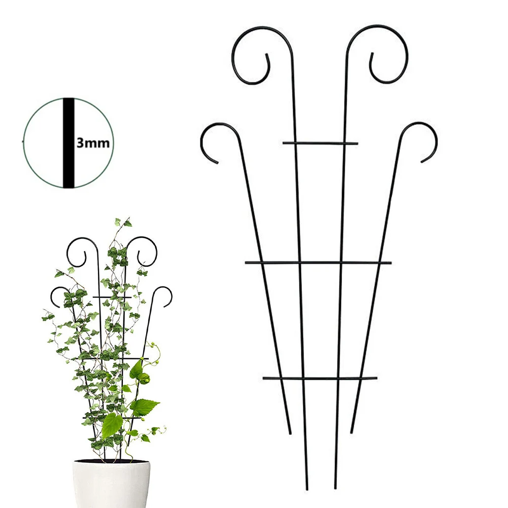 Semplice Arte Del Ferro Piante Rampicanti Graticcio Da Giardino, Grigliati Giardino In Metallo Antiruggine, 185/210x50cm, Pali Di Supporto Per Piante Autoportanti Per Giardino Prato Balcone (Color