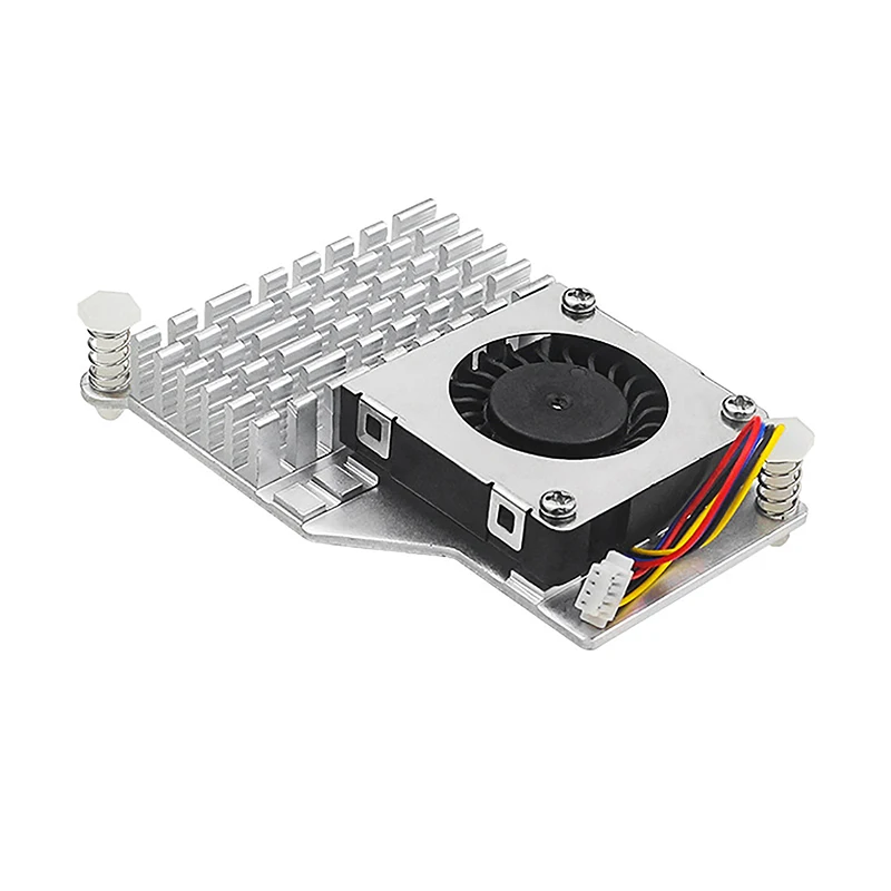 PWM Speed Adjustable Fan 1PC Black Silver Blue Cooling Radiator For Raspberry Pi 5 Active Cooler Aluminum Heatsink