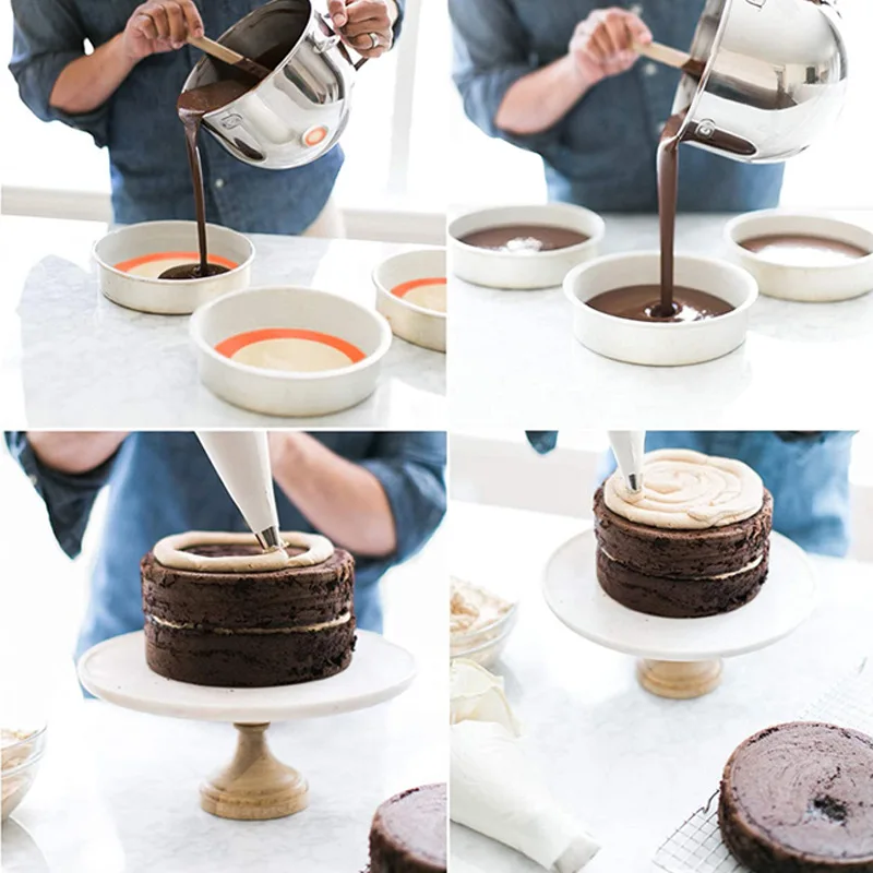 Reusable Round Silicone Baking Mats, Non-Stick, Easy Clean, Food Grade, Macarons, Cookies, Air Fryer Accessories