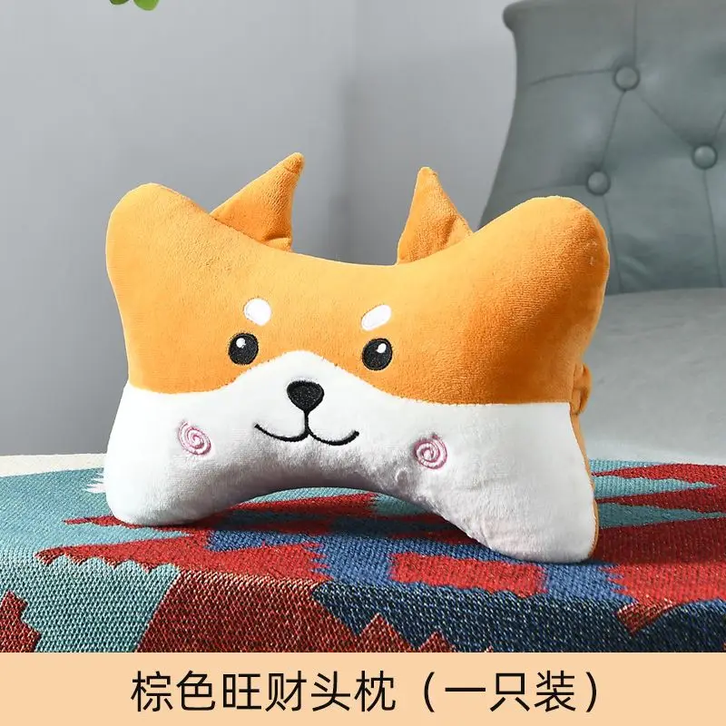 thumbnail image 1 of Nueva almohada de reposacabezas de dibujos animados, linda almohada de peluche para reposacabezas de coche, almohada de apoyo lumbar para el cuello del coche, accesorios creativos, 1 of 5