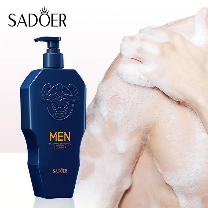 500ML Men's Shower Gel Dense Foam Clean Body Deeply Cleanse Skin Dirt And Oil Leaving Skin Cool Not Tight