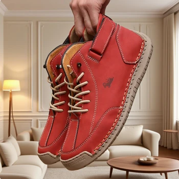 اليدوية الجلود أحذية نسائية عادية موضة فاخرة العلامة التجارية لينة أحذية لوفر الكلاسيكية المضادة للانزلاق الرجال أحذية عارية أحذية رياضية للرجال 5