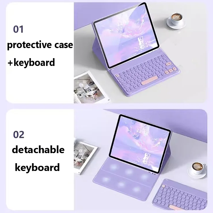 Ipad Mini Keyboard Bluetooth Keyboard Leather Case For Lenovo Tab