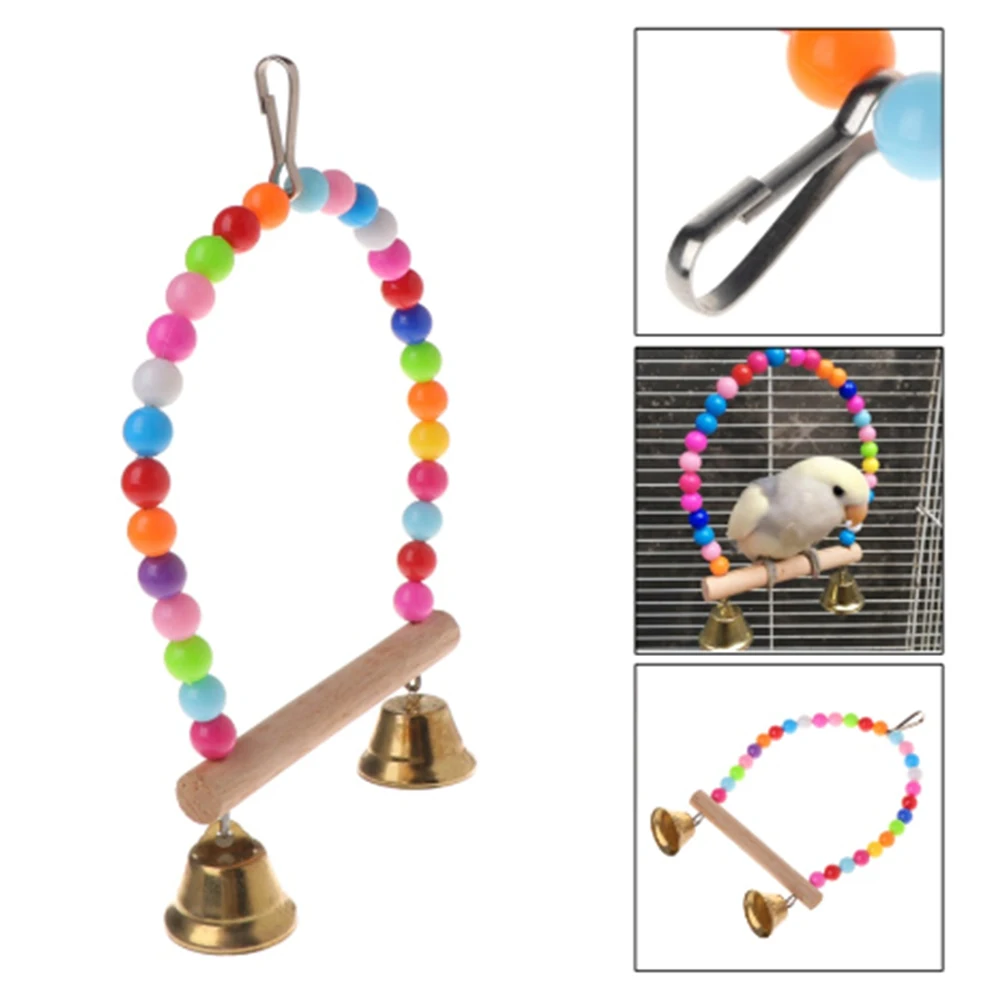 Title 8, 1 Pc Parrot Swing Bird Swing Toy Parrot Cage To...