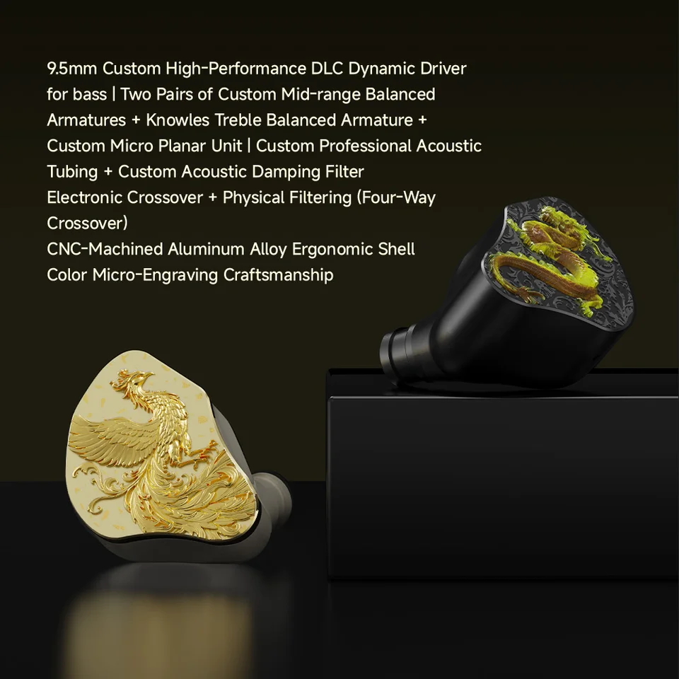 CVJ MYTHERA インイヤーイヤホン 1DD+4BA+1 Knowles BA+1PD トレブル