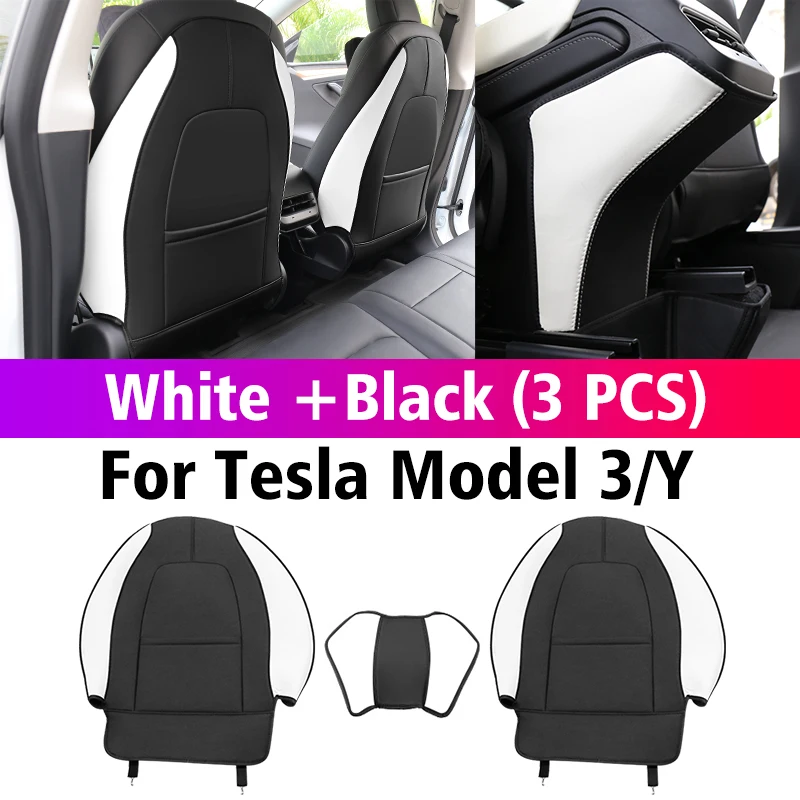 Housse de Protection de siège arrière pour Tesla modèle Y 2023, coussin de  Protection Anti-coup de pied TPE étanche sous le siège, protections  latérales complètes