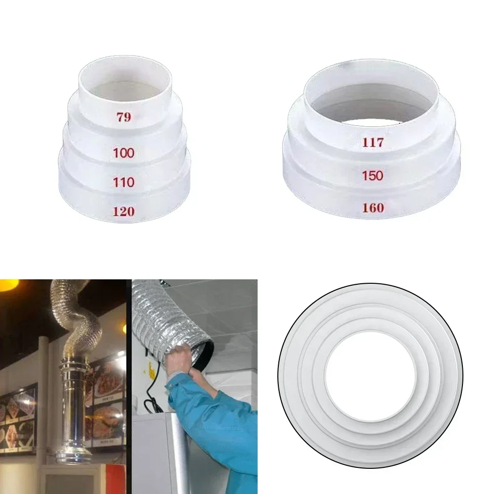 Duct Multi Reducer Extractor Fan Pipe Connector 80/100/110/120/150/160mm For Exhaust Fan Ventilation Duct Pipe Hose Adapter duct pipe connector,ventilation pipe reducer