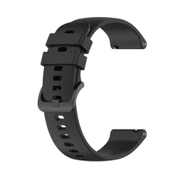 Versatile 20mm Silicone Smart Watch Band - Premium Comfort & Style - 20MM (Black)