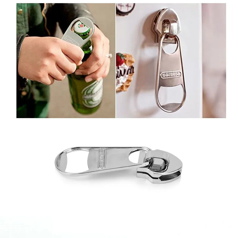 Creative Big Zipper Bottle Opener Strong Fridge Wine Beer Opener