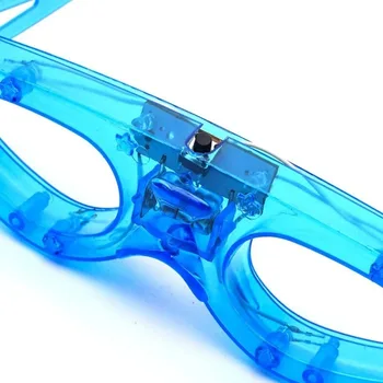 نظارات ليد تضيء للأطفال والكبار ، وهج نيون في الظلام ، ولوازم حفلات أعياد الميلاد ، وهدايا الديكور ، 1 * * 3