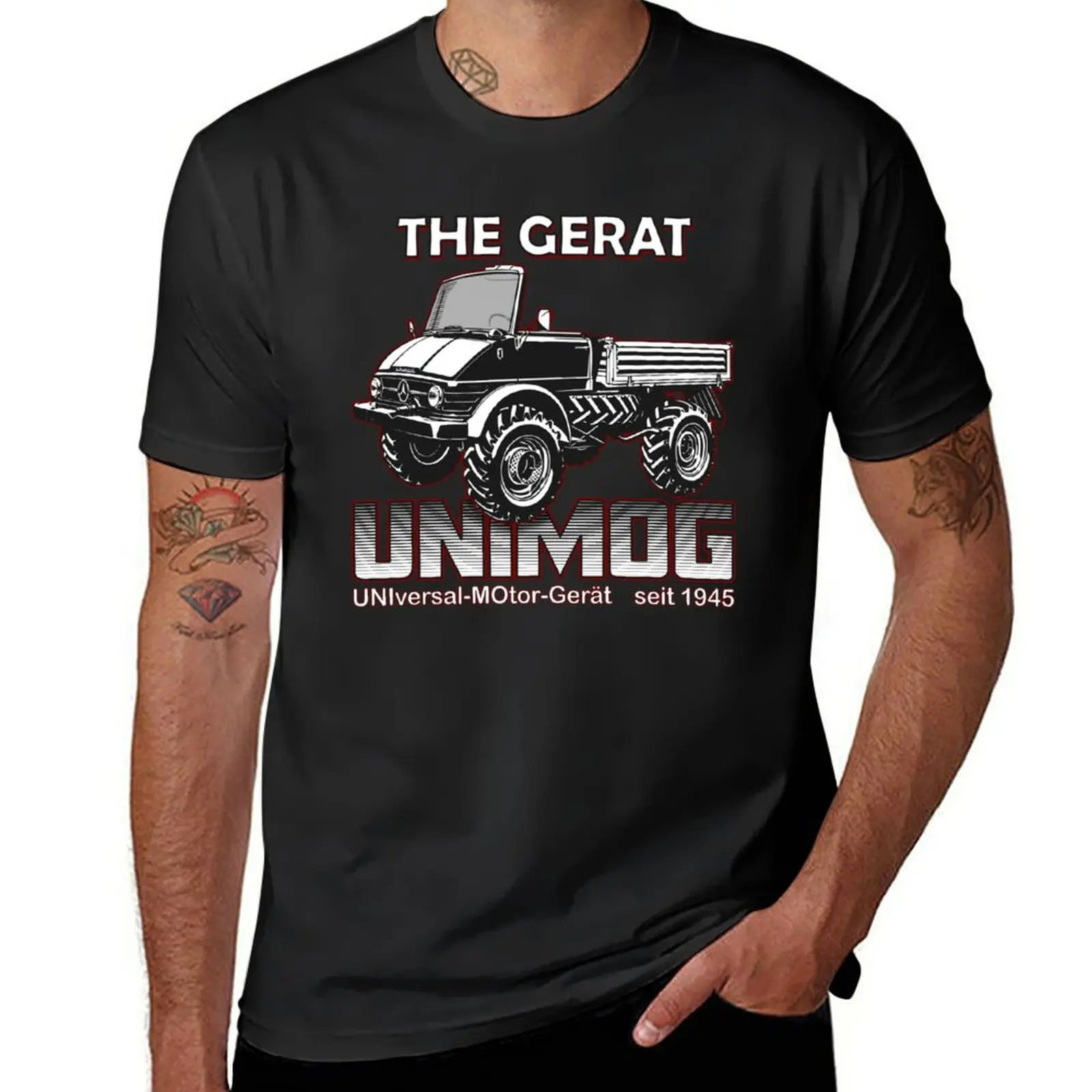 Novità The Great Unimog (Universal-Motor-Ger?T) T-Shirt Maglietta Nera Abbigliamento Uomo Abbigliamento Uomo