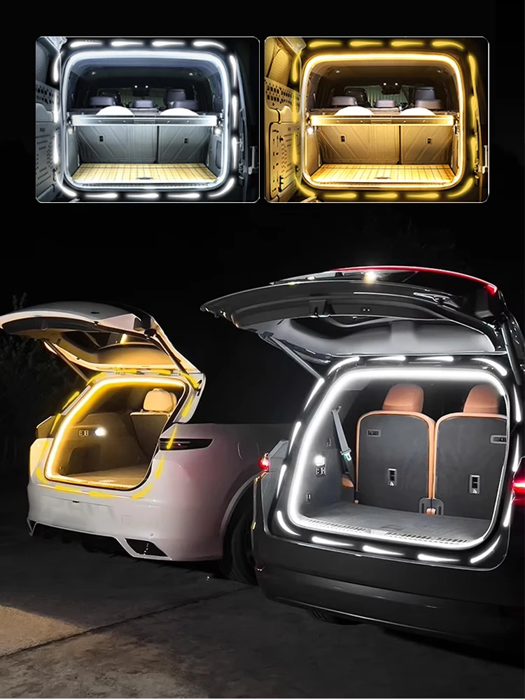 Bande LED coffre voiture flexible éclairage ambiance dynamique