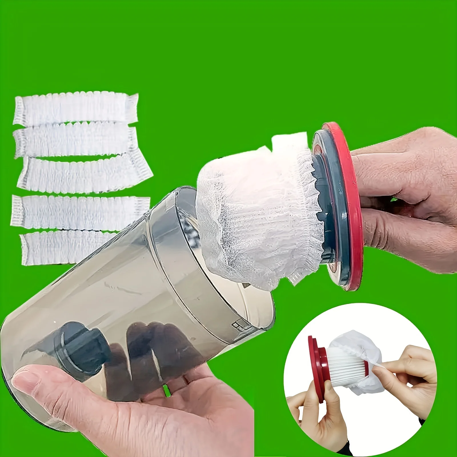 50pcs/100pcs, Disposable Vacuum Cleaner Filter Element, Universal Non-Woven Fabric Filter Accessories For Vacuum Cleaner