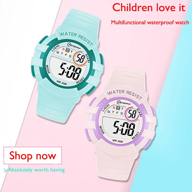 UTHAI C04 Kids's Electronic Watch Alarm Clock Waterproof Swimming Sports Primary And Secondary School Student Wristwatches 2