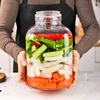 Chinese style creative pickle jar glass sealed jar Sichuan pickle  pepper hot cabbage pickle jar household kitchen storage jar 4