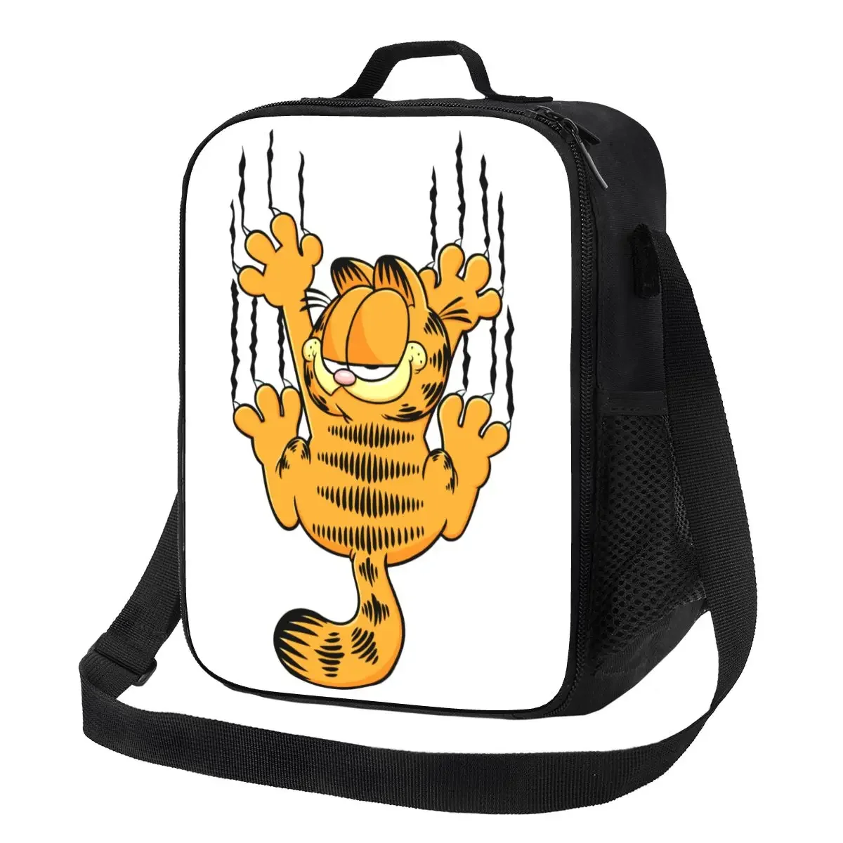 Garfields Scratching Borse Per Il Pranzo Isolate Per Le Donne Divertente Gatto Dispositivo Di Raffreddamento Portatile Cibo Termico Lunch Box Lavoro S