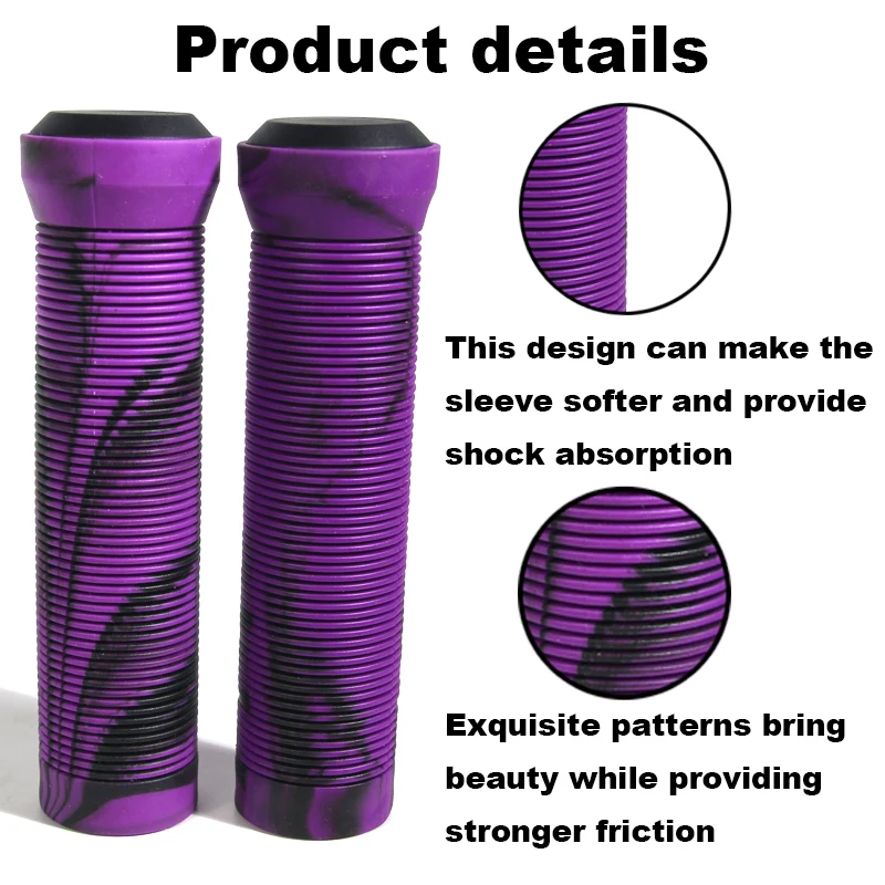 Bicycle Handlebar Grips 125mm*22.2mm Shockproof Anti-Slip for MTB