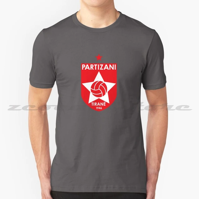 Fk Partizani Tirana Football Club Soccer Team Albanian Superliga Albania  T-Shirt cute clothes mens plain t shirts - AliExpress