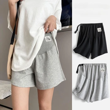 Summer Plus Size Maternity Pants Adjustable Pregnant Women Shorts Ladies Loose Capri Ladies Outdoor Short Pants
