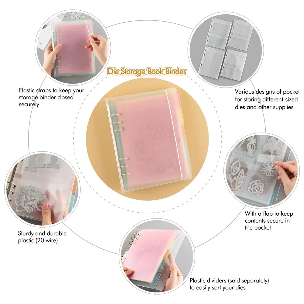 Multi-purpose Cutting Dies Stamps Bills Storage Bags Album Collesction Sheets For Storaging Photos Documents Organized Pockets