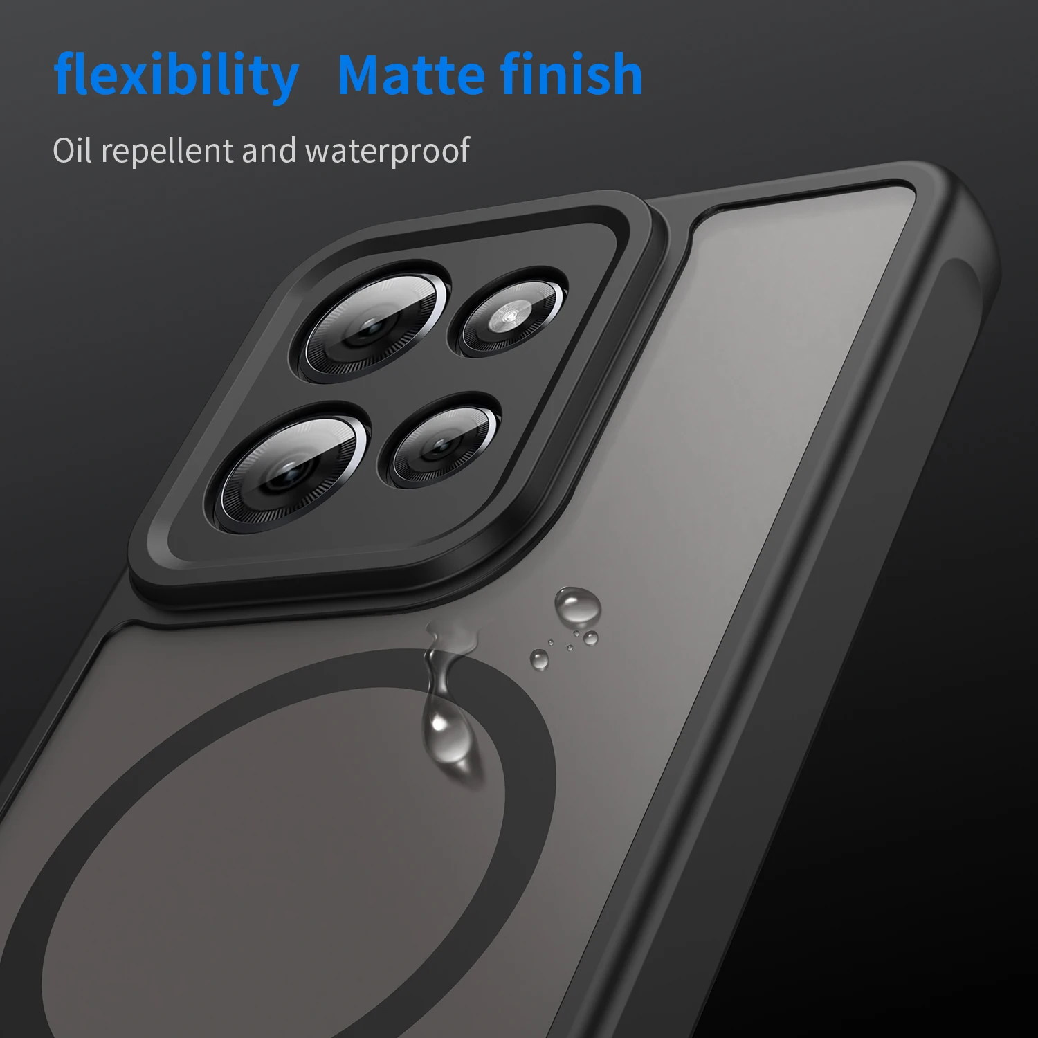 Magnetic Luxury Armor Shockproof Magsafe Wireless Matte Translucent Phone Case