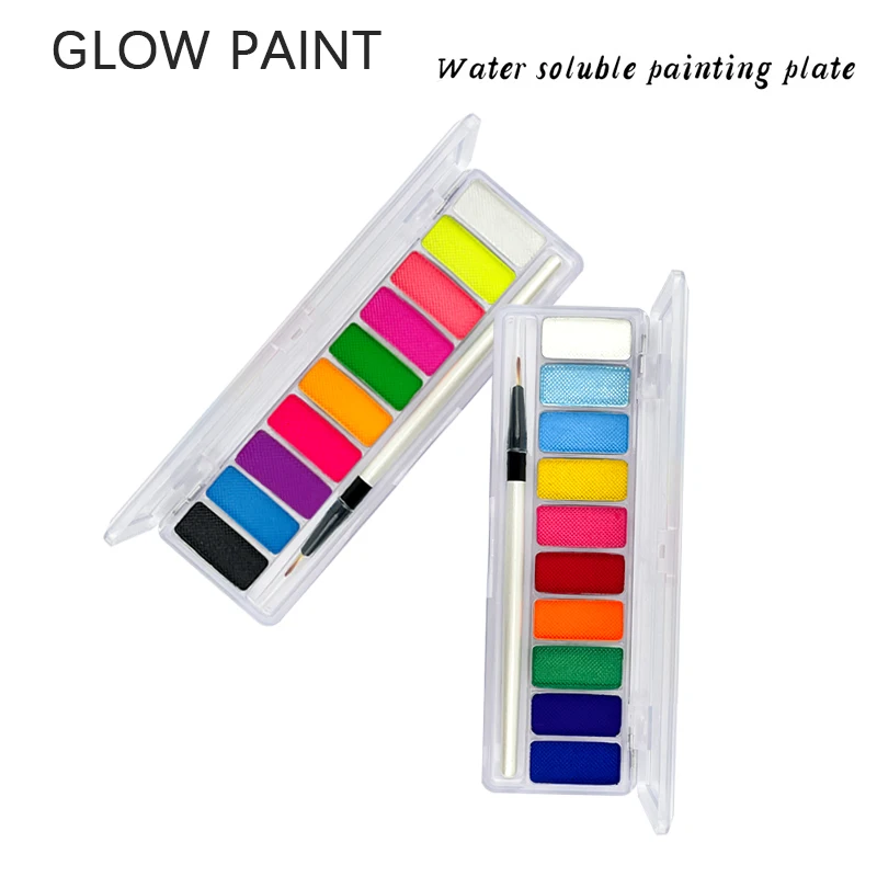 10 Colors Glow Fluorescent Neon Oil Face Body Art Paint UV Glow Oil Painting Halloween Party Fancy Dress Beauty Makeup Cosmetics images - 6