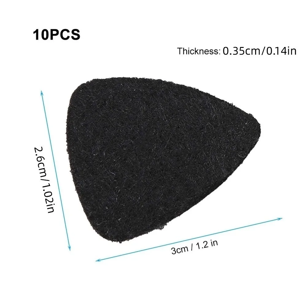 10개입 울 펠트 소재 ? 펠트 기타 피크 ? ? 3.5mm 두께 ? 검정/회색 ? 울 펠트 플렉트럼 ? ? 펠트 플렉트럼 ?