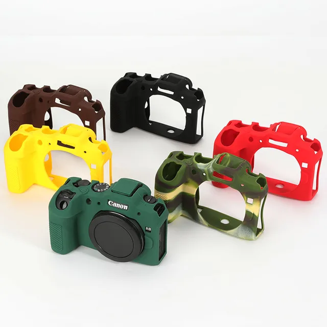 For Canon Eos R8 Soft Silicone Camera  Smooth Protector Case Digital Silicone Comfortable Feel Camera EosR8 Case