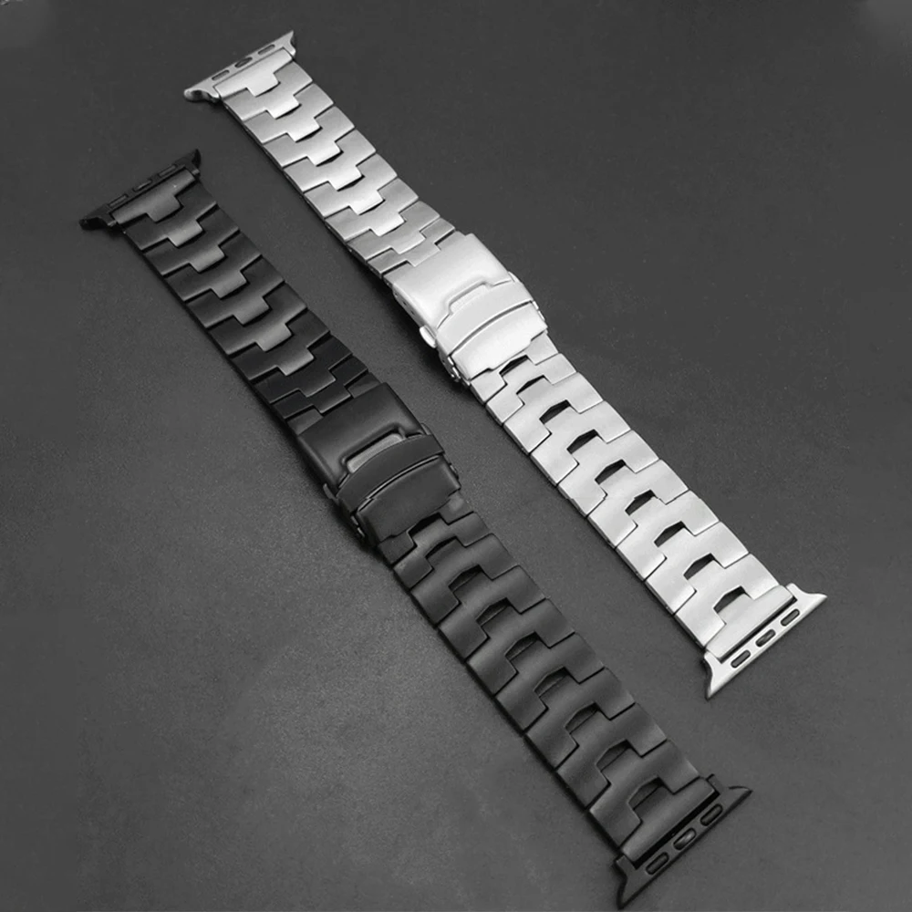 Oracle Titanium Metal Band for Apple Watch Ultra 49mm 8 7 45mm 41mmStainless Steel Wristband for iWatch 6543SE 44mm 40mm 42 38mm