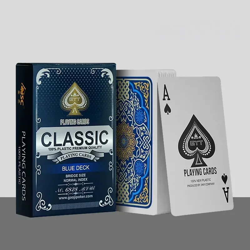 Playing Cards Waterproof PVC Polka Dot Playing Cards Washable Adult Christmas Gift Parties Bars Family Gatherings