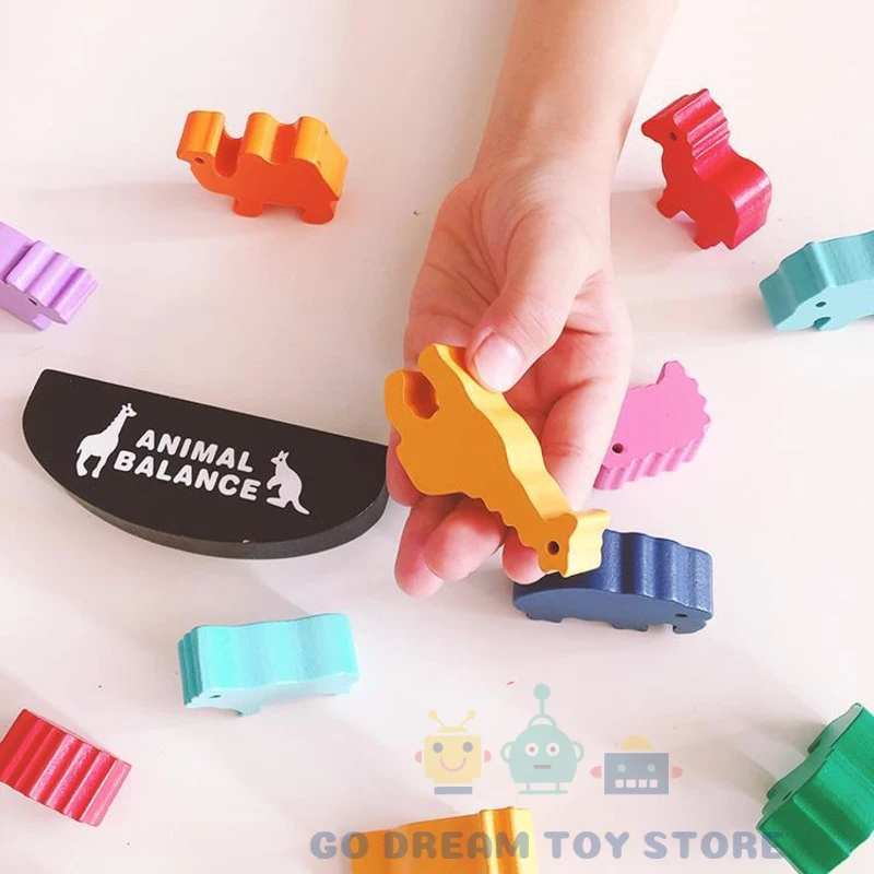 Wooden Dinosaur Balance Stacking Toy 6