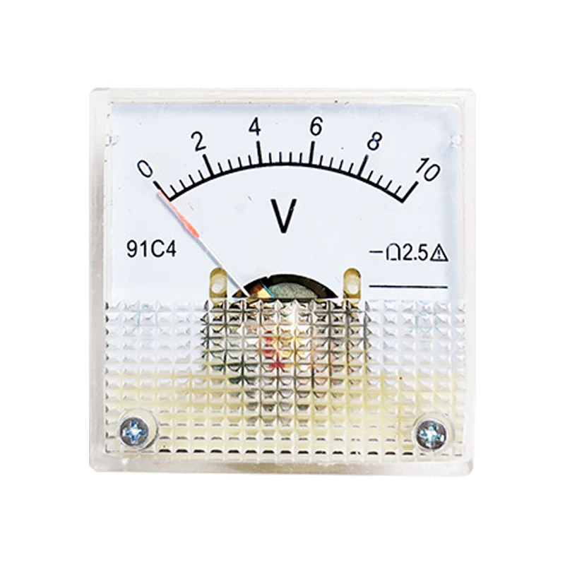 Amperemètre Analogique Voltmètre Panneau Manomètre Courant Rectangle 0-10 V