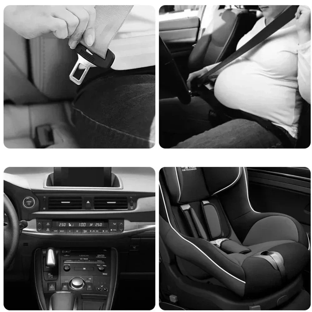 Car Seat Belt Clip Extender Safety Seatbelt Lock Buckle Plug Thick Insert Socket Extender Safety Buckle Seat Belt Cover