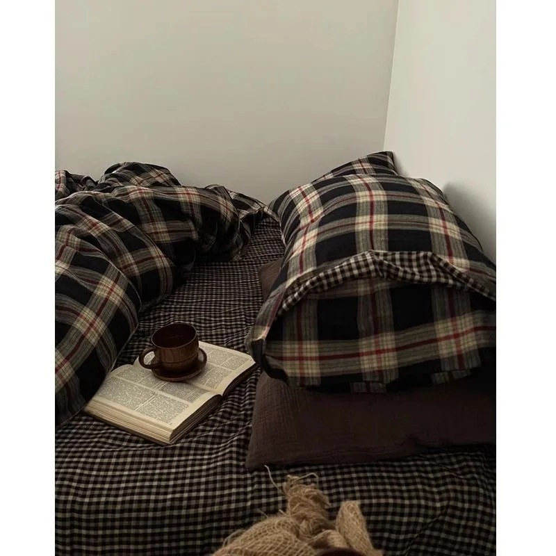 خمر نمط منقوشة الفراش مجموعات 2025 جديد لينة غطاء...