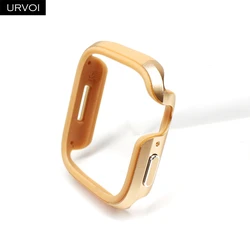 URVOI Anti-Shock Apple Watch Case - Premium TPU & Aluminum Alloy Protective Cover in Vibrant Colors for 40mm series 654SE (Rose gold)