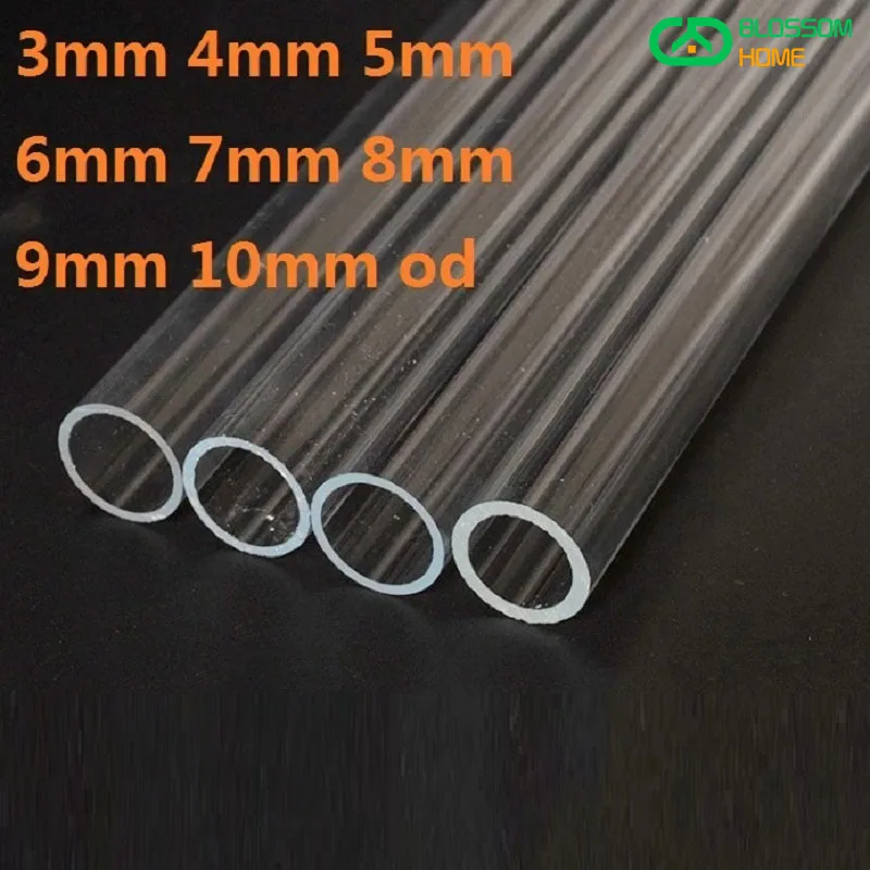 3mm-10mm od Plexiglass Tube Organic Glass Tube Lucite PMMA Pipe Pmma Acrylic Transparent
