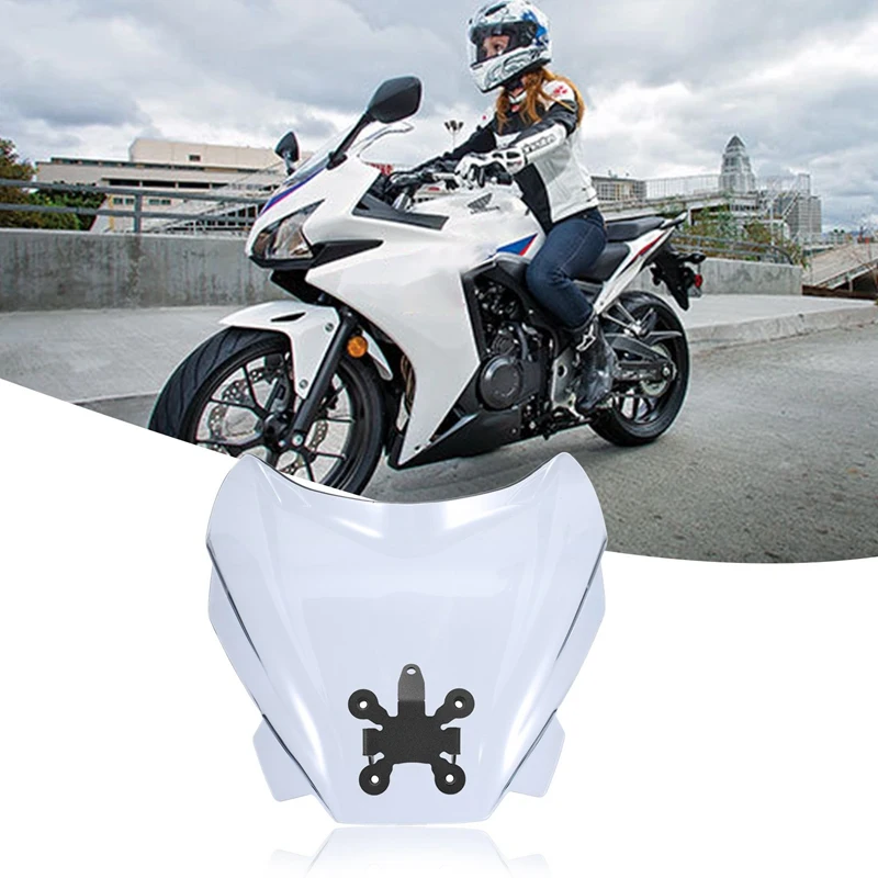 

Transparent Grey Motorcycle Windscreen Wind Screen Deflectors Windshield For-Honda CB650R 2019-2021