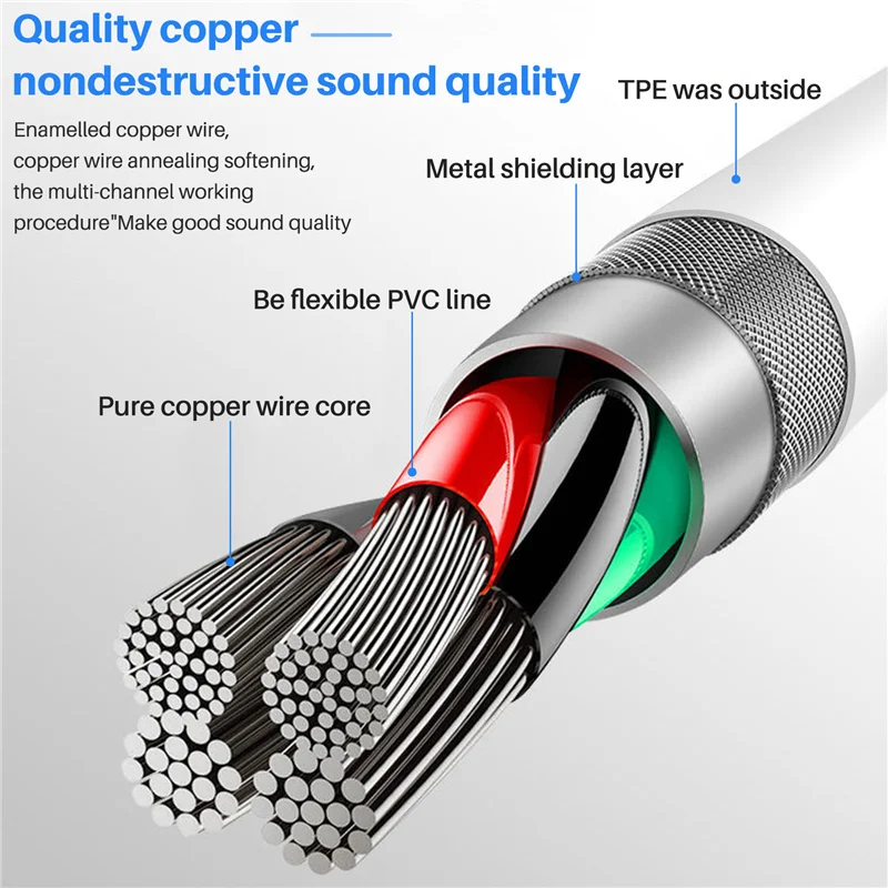

For IPhone Aux Cord Aux Cord for Car Apple to 3.5mm Aux Cable for IPhone5 and Above Models and Ipad-Rose Gold
