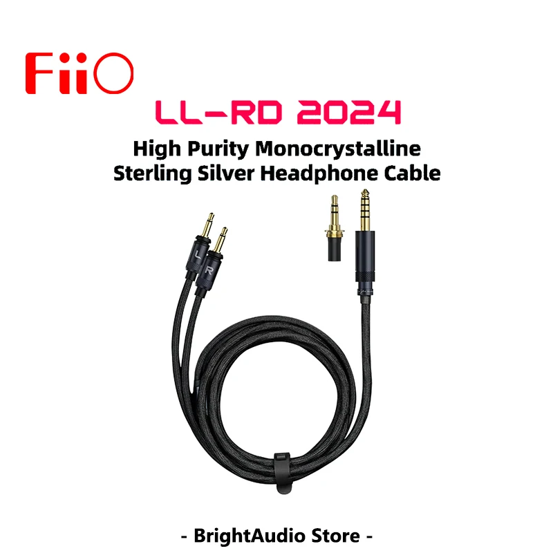 

FIIO LL-RD 2024 High Purity monocrystalline Silver 4.4mm/3.5mm male to Dual 3.5 mm headphone cable