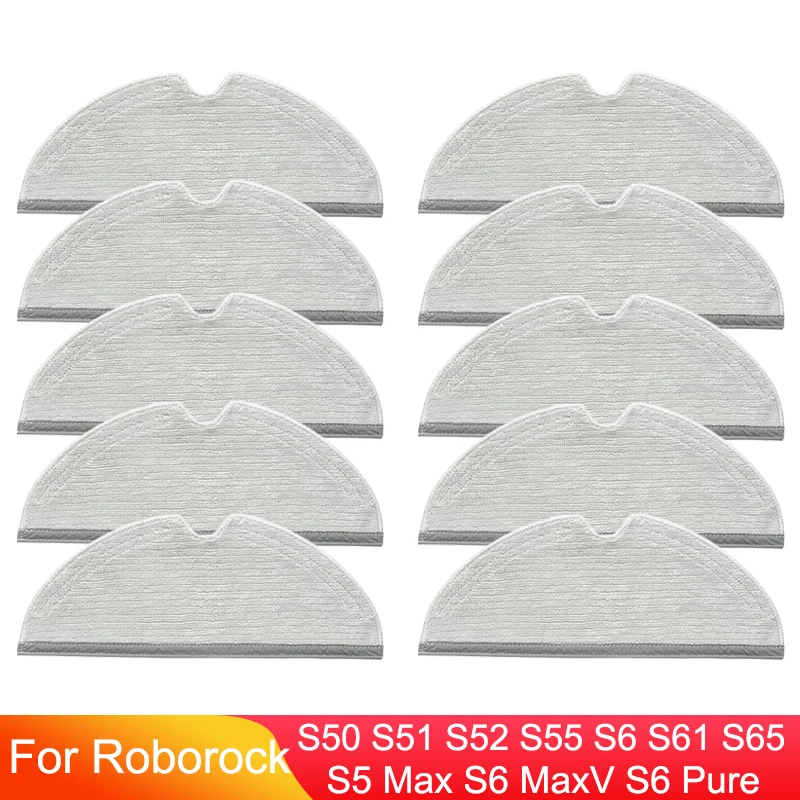 10 PCS Upgraded version Cleaner Robot Mop Cloths Rags For XiaoMi Roborock S5 Max S6 Pure S6 MaxV S5 S51 S50 S55 Xiaowa E25 E35
