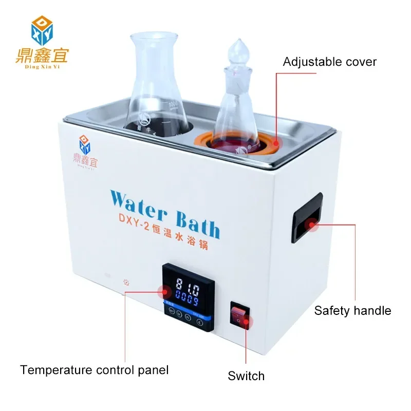 Constant Temperature Water Bath 220V Laboratory LCD digital lab anti-dry burned water bath Thermostat Tank 6/4/2/1 Hole