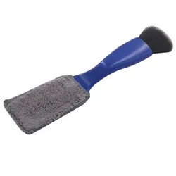 Double-Head Guitar Fingerboard Cleaning Brush - Premium Dust Removal Tool (Blue)