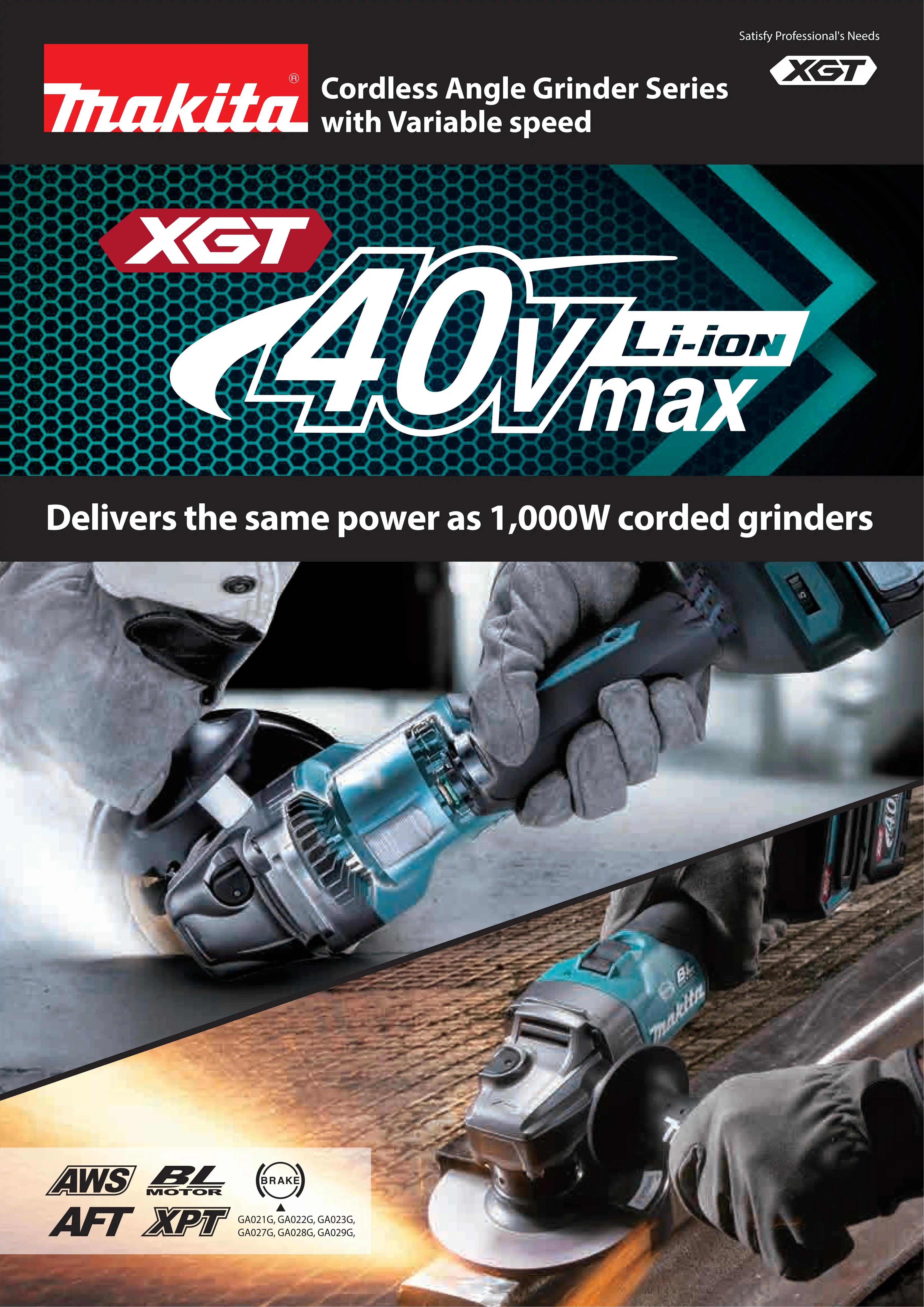 Makita GA023GZ XGT Brushless Cordless 125mm (5