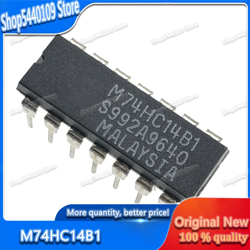 10PCS-M74HC14B1-DIP-14-M74HC14BI-DIP14-74HC14-Inverter-Logic-IC-New-and ...