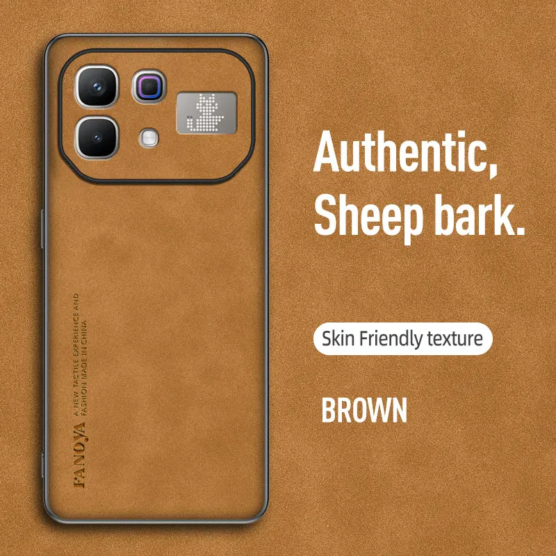 Frosted Leather Anti-Shock Hard Plastic Skin Case