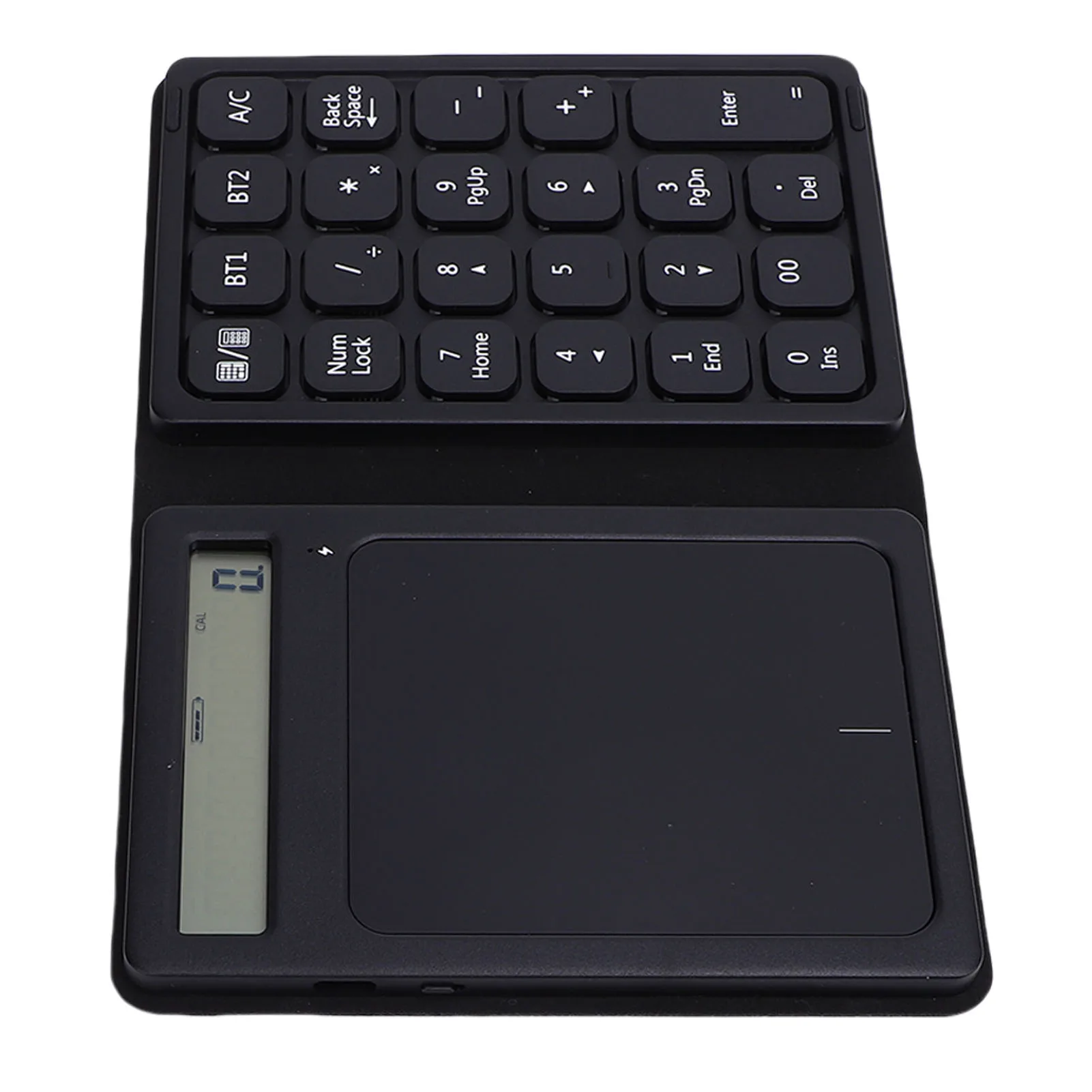 Wireless Numeric Keypad 2 Device Connectivity Bluetooth Numeric Keyboard Foldable Calculator Function for Financial Accounting
